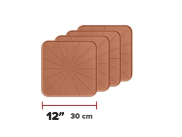 Picture of WeatherTech Home Surface Protectors 12in. Square - Terracotta (4pc Set)