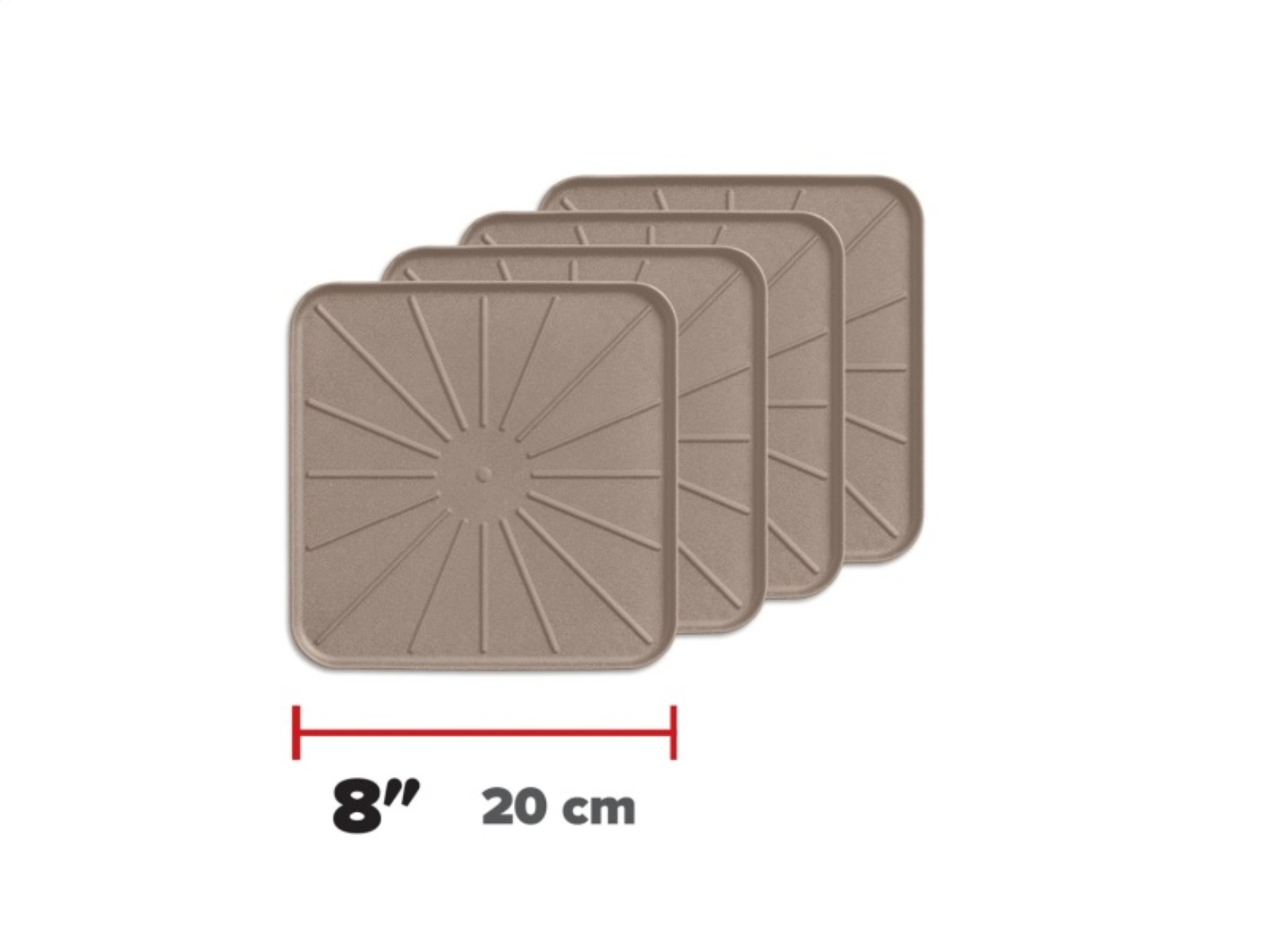 Picture of WeatherTech Home Surface Protectors 8in. Square - Tan (4pc Set)