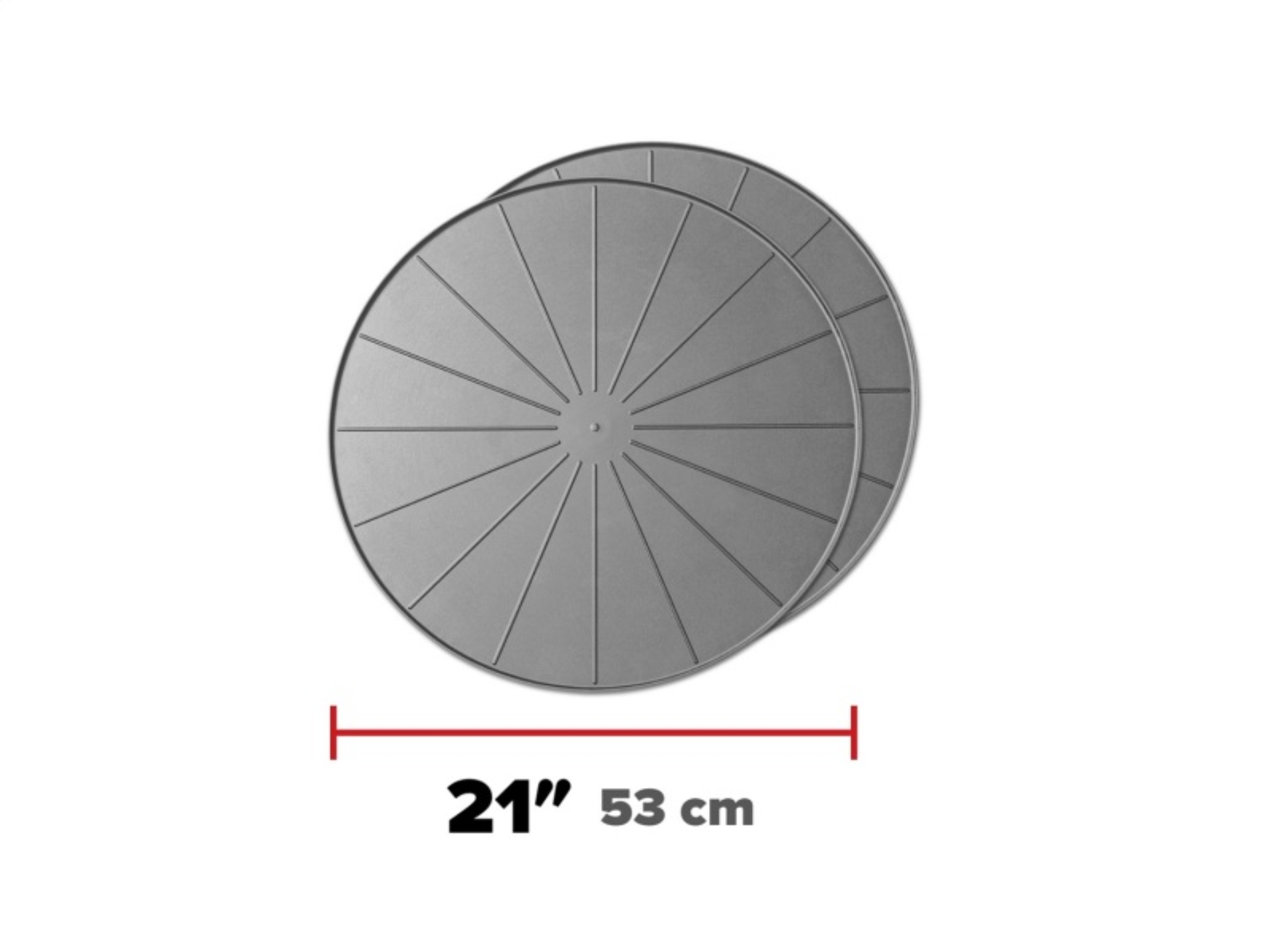 Picture of WeatherTech Project Mats 21in. Round - Grey (2pc Set)