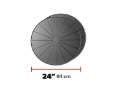 Picture of WeatherTech Project Mats 24in. Round - Black (2pc Set)