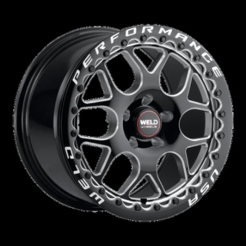 Picture of Weld Solana Beadlock 18x10 / 5x112 BP / ET40 / 78.1mm Bore - Gloss Black MIL DIA Wheel