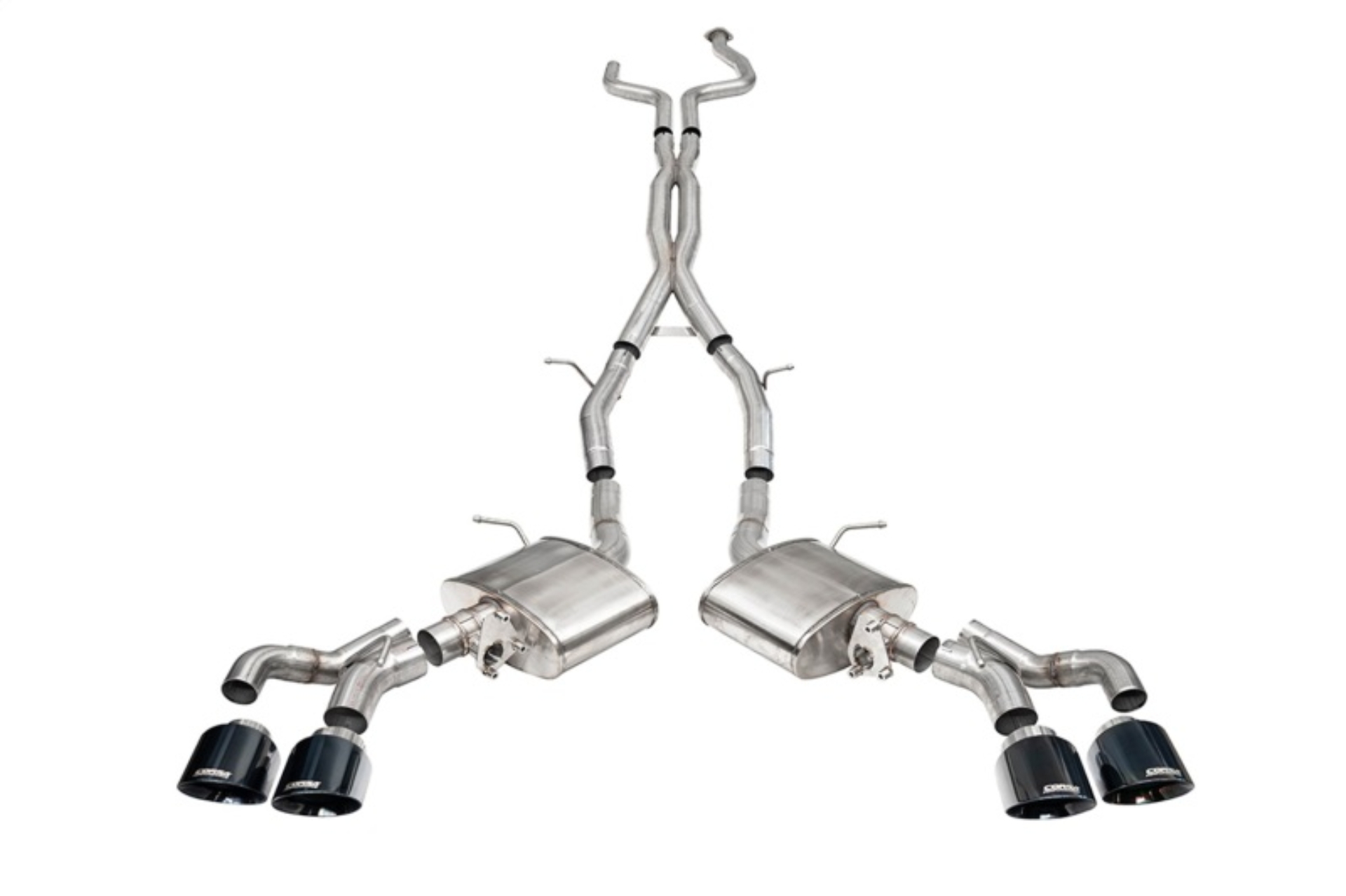 Picture of Corsa 2022-2025 Cadillac CT5-V Blackwing 3in. Cat-Back w/ Act. Exh. Dbl. X-Pipe Twin 4.5in. Tips