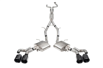 Picture of Corsa 2022-25 Caddy CT5 V Blackwing 3in. Cat-Back w/ Act. Exh. - Dbl X-Pipe - Twin 4.5in. BlkCF Tips