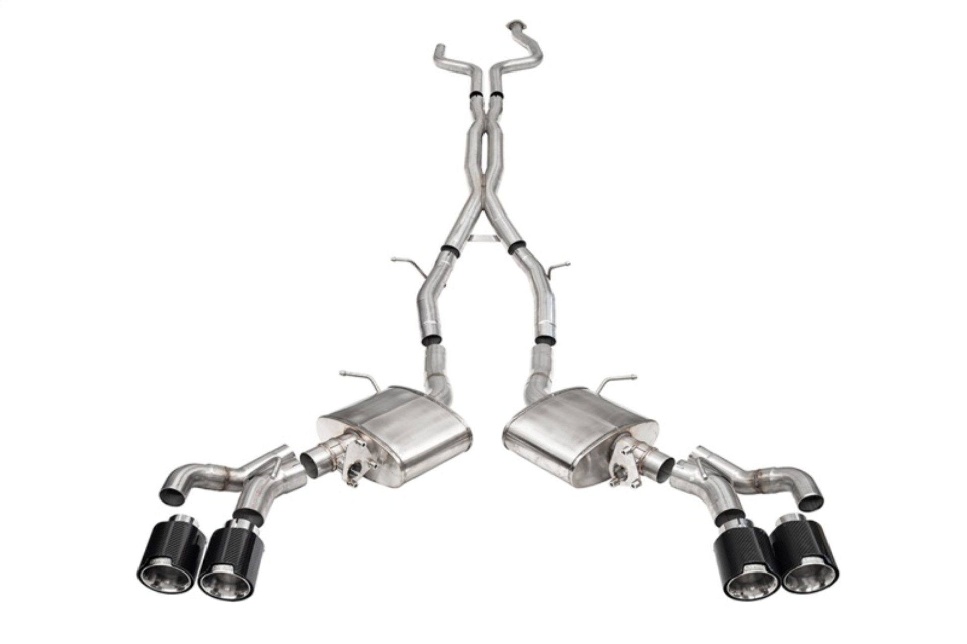 Picture of Corsa 2022-25 Cadillac CT5 V Blackwing 3in. Cat-Back w/ Act. Exh. - Dbl X-Pipe - Twin 4.5in. CF Tips