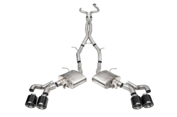 Picture of Corsa 2022-25 Cadillac CT5 V Blackwing 3in. Cat-Back w/ Act. Exh. - Dbl X-Pipe - Twin 4.5in. CF Tips