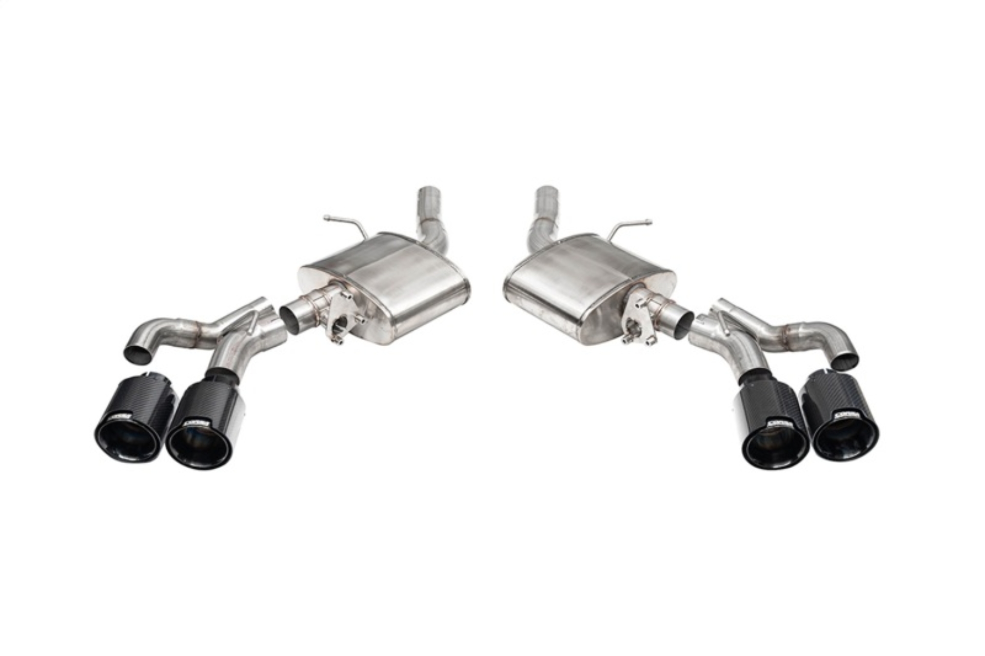 Picture of Corsa 22-25 Caddy CT5-V Blackwing 3in Axle-Back - Act. Exh. - Dual Rear Exit - Twin 4.5in Blk CF Tip