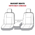 Picture of Covercraft Endura Waterproof Polyester SeatSaver Custom Front Row Seat Covers