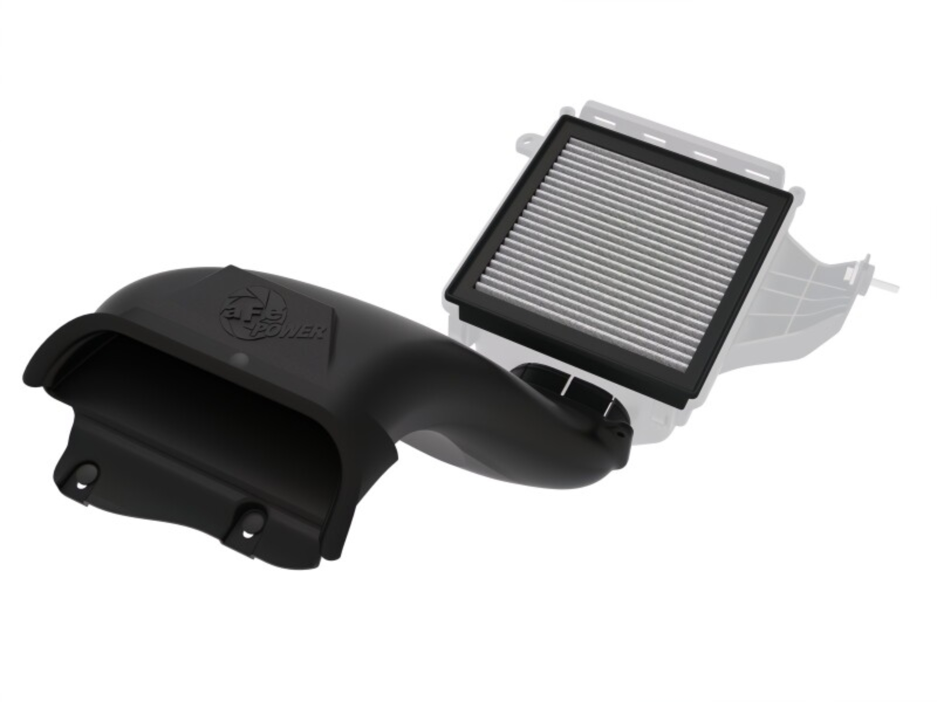 Picture of aFe 21-24 Ford F-150 V6/V8 Dynamic Air Scoop w/ Pro DRY S Filter (D.A.S. PLUS)