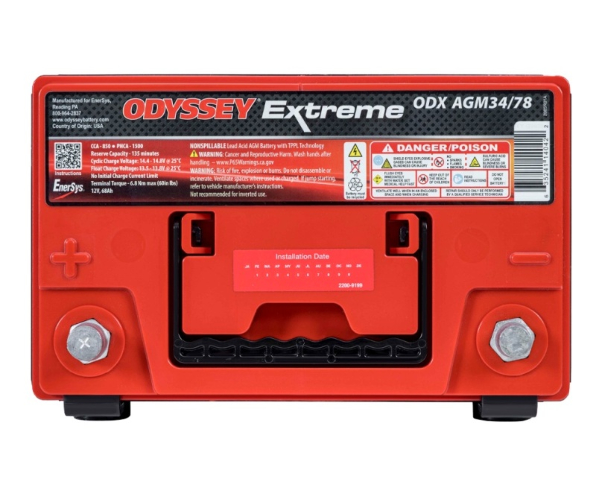 Picture of Odyssey Battery Auto/Truck/Heavy Duty & Commercial Extreme AGM Battery (34/78-PC1500DT)