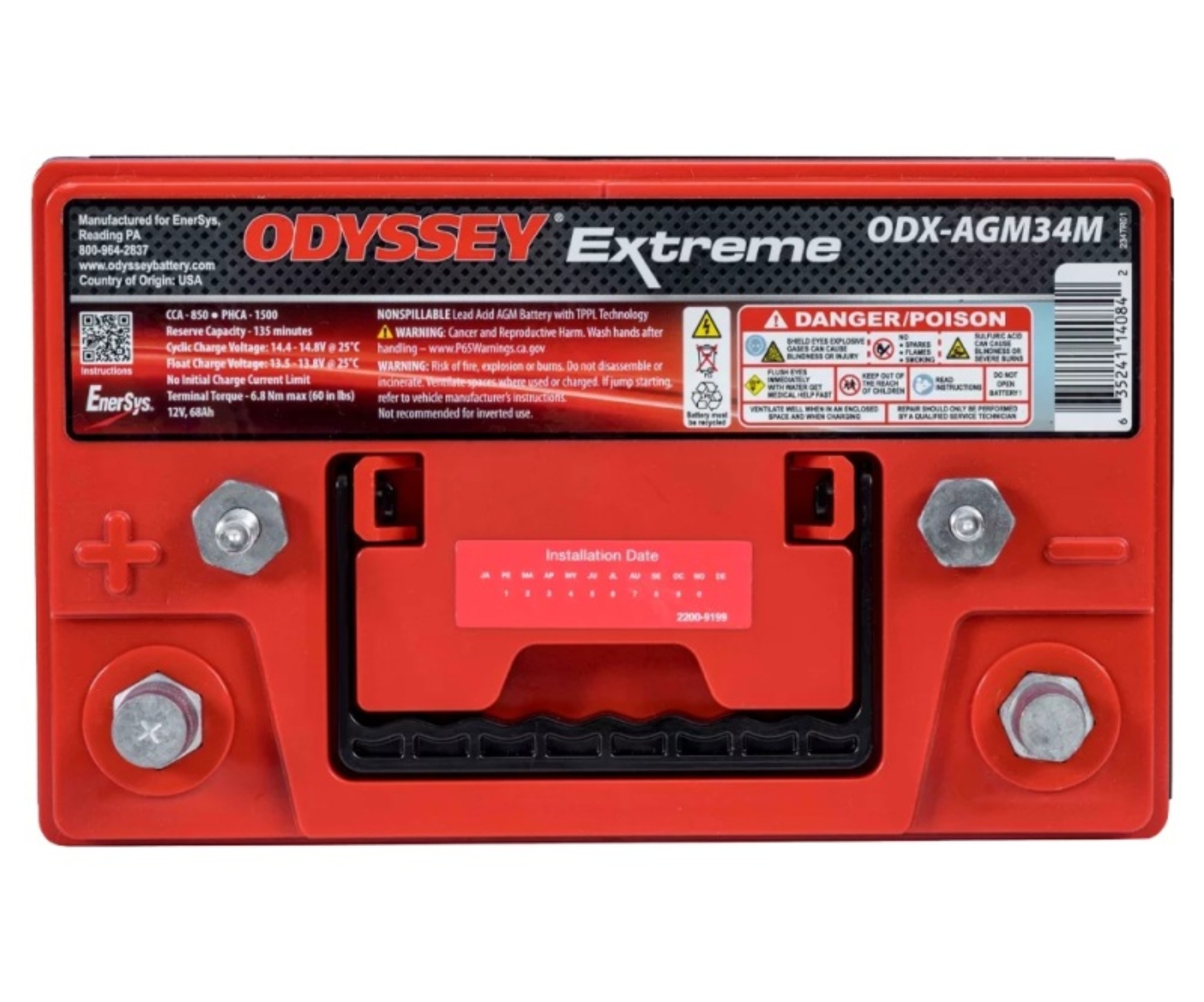 Picture of Odyssey Battery Marine/RV Extreme AGM Battery (34M-PC1500ST)