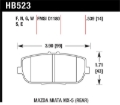 Picture of Hawk 06-10 Mazda Miata MX-5 DTC-30 Race Rear Brake Pads