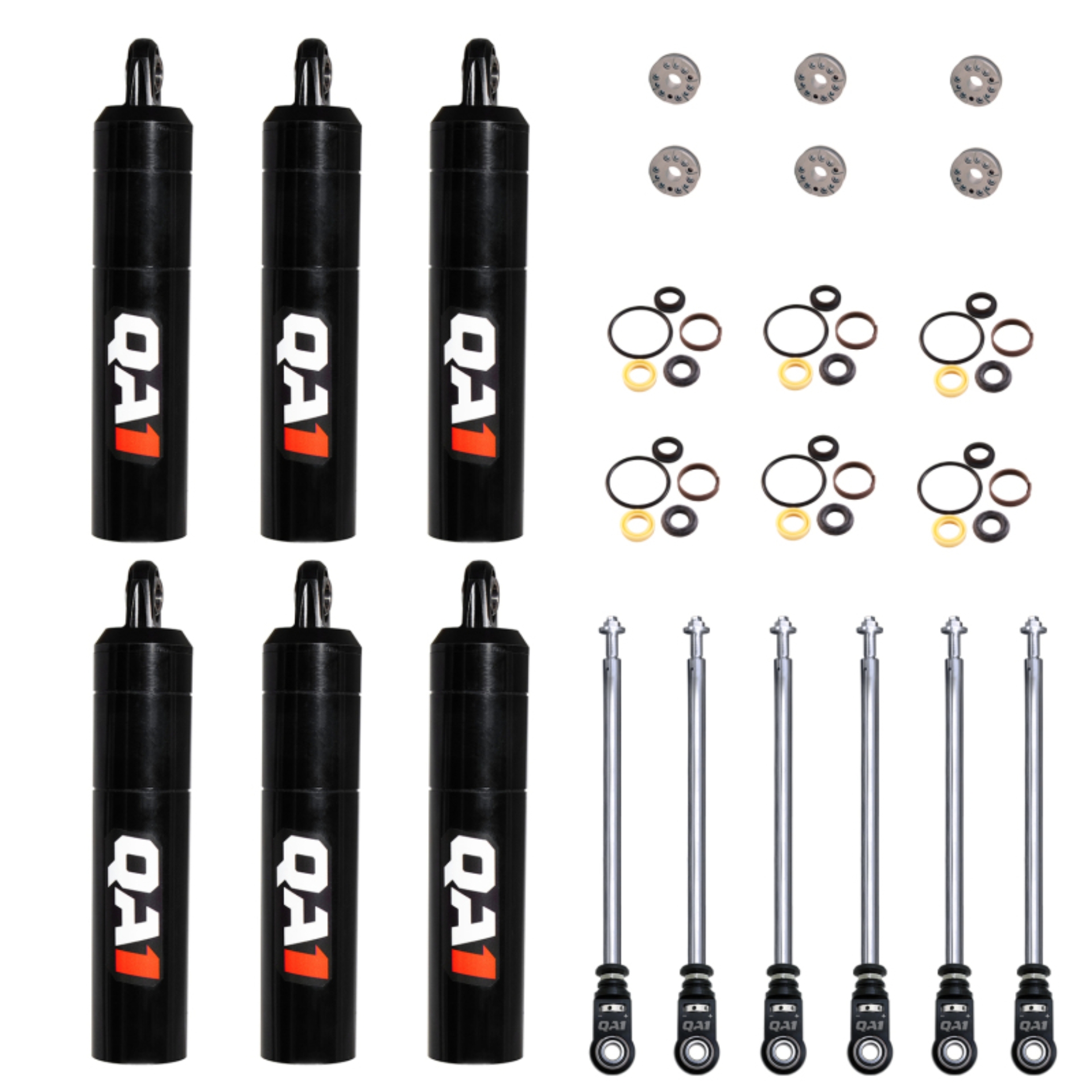 Picture of QA1 20.30 Eye-B/Eye-B V-None Dry LD Piston Shock Large Steel 13.38 - 6 Pack