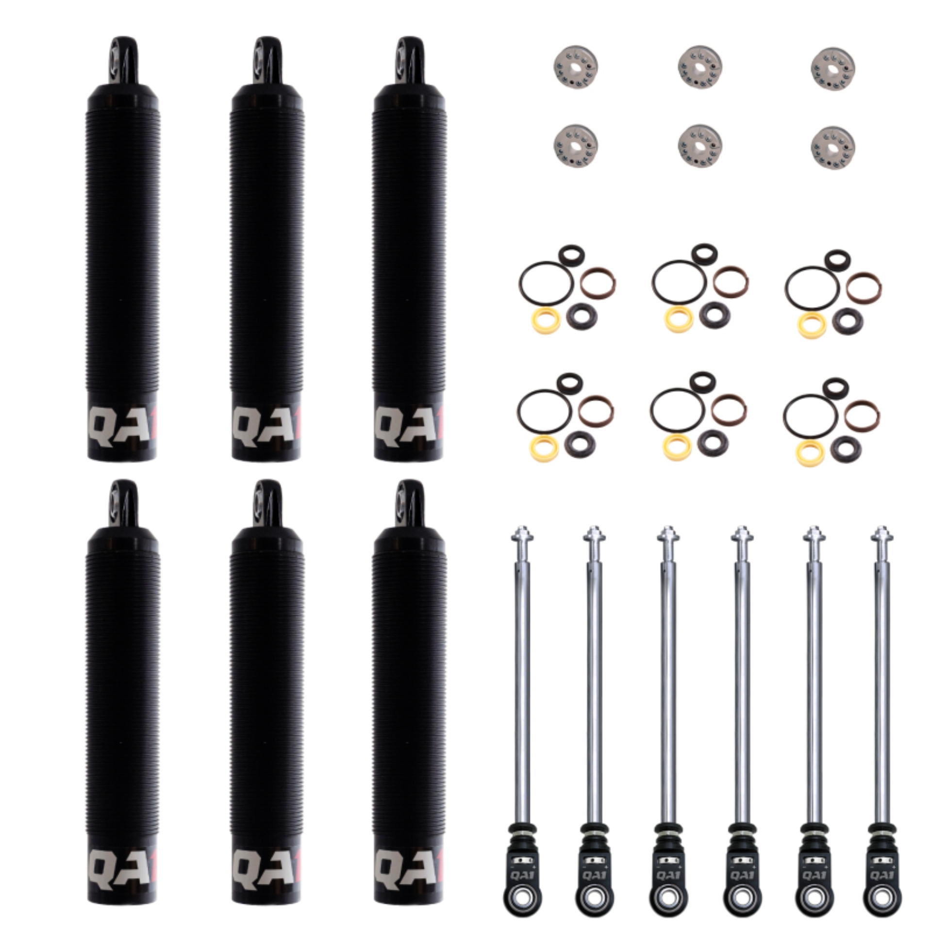 Picture of QA1 18.25 Eye-B/Eye-B V-None Dry LD Piston Shock Large Aluminum Coilover 12.38 - 6 Pack