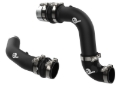 Picture of aFe 23-24 Ford Diesel Trucks V8-6.7L (td) BladeRunner Aluminum Hot and Cold Charge Pipe Kit - Black