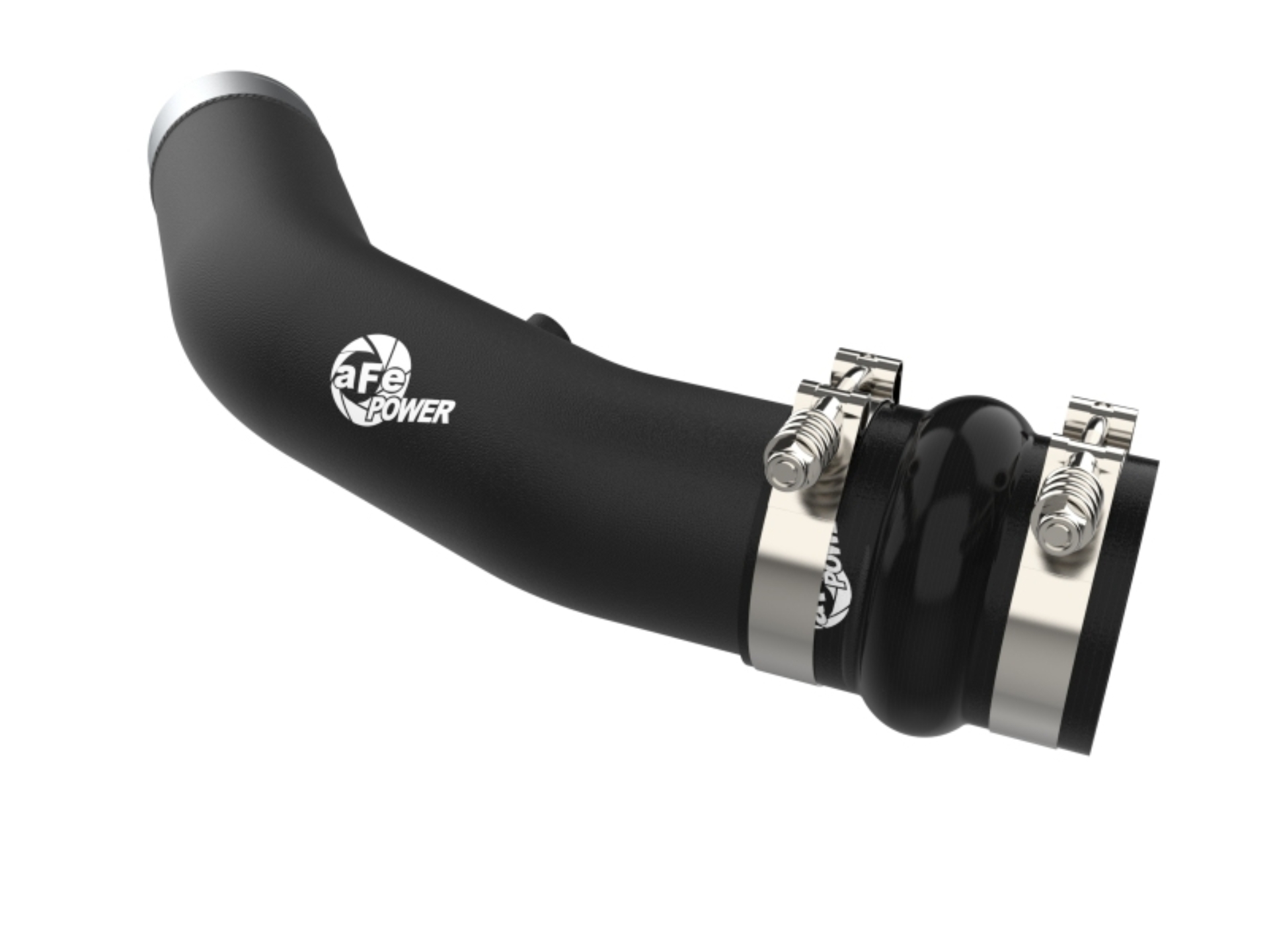 Picture of aFe 23-24 Ford Diesel Trucks V8-6.7L (td) BladeRunner 3in. Aluminum Hot Charge Pipe - Black