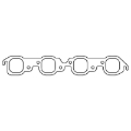 Picture of Cometic Chevrolet Big Block V8 .060in. HTS Exh Mani Gasket Set - 2.090in. x 2.090in. Square Ports
