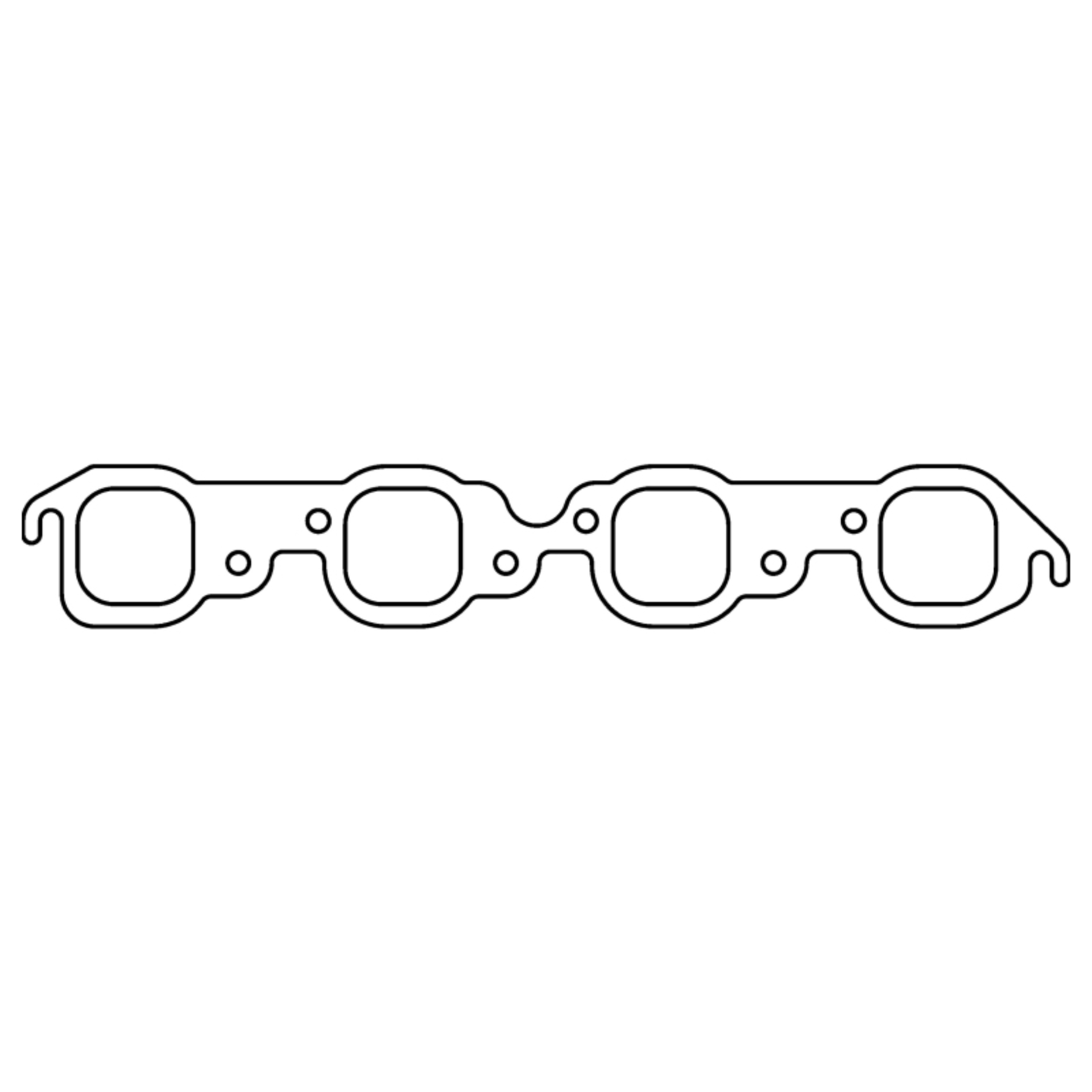 Picture of Cometic Chevrolet Big Block V8 .060in. HTS Exh Mani Gasket Set - 2.090in. x 2.090in. Square Ports