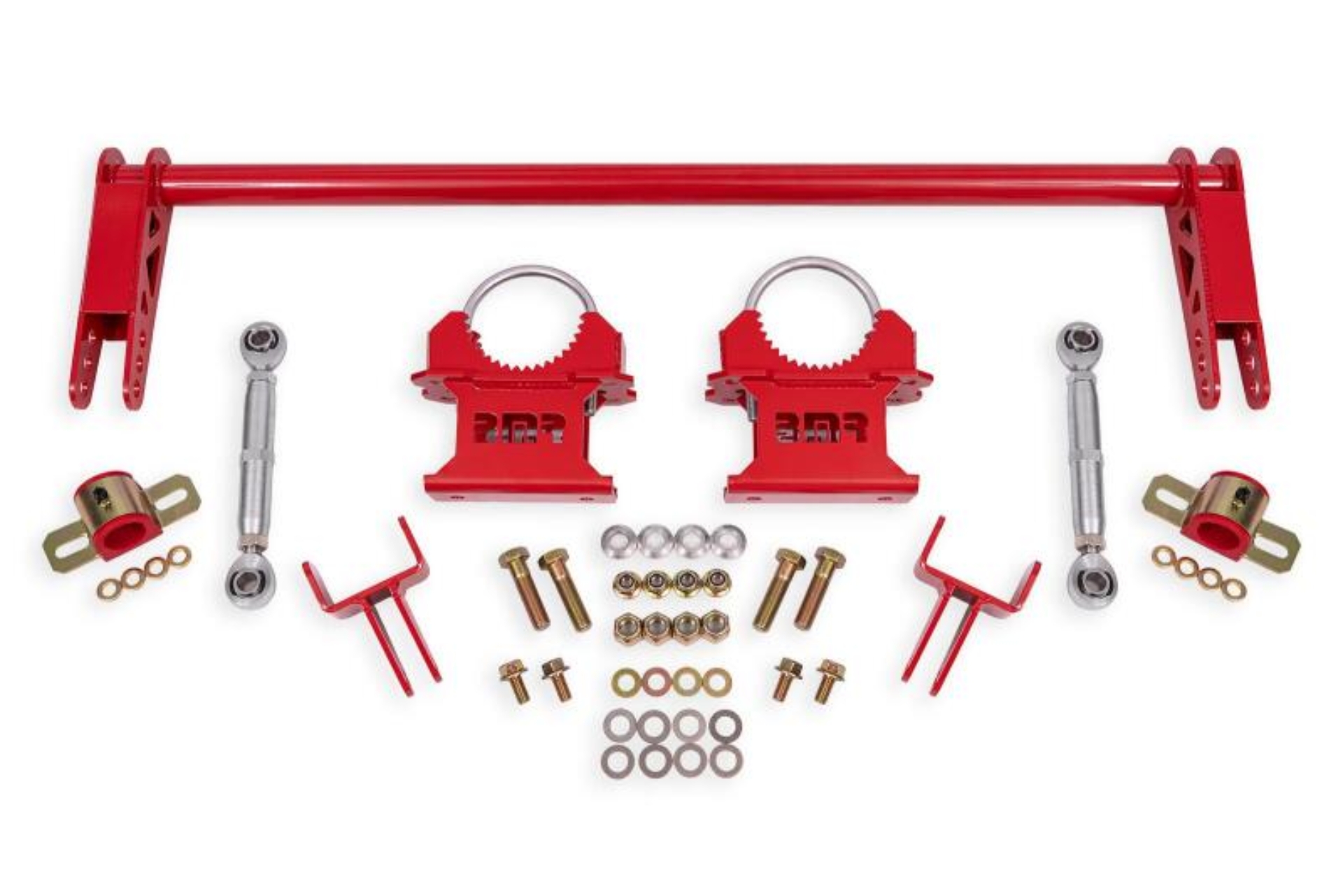Picture of BMR 79-04 Ford Mustang 1.25in Rear Weld-on Anti-roll Bar Kit - Hollow - Red
