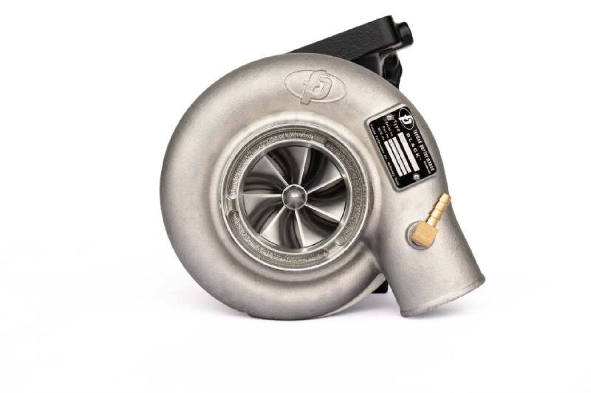 Picture of Forced Performance DSM Flanged Vehicle Black Ball Bearing Turbo 84mm CH10CM Turbine Hsg WG on O2
