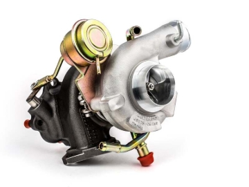 Picture of Forced Performance Subaru STi/WRX Blue Turbocharger 84mm CH8 CM Turbine Hsg Internal WG w/Oil Line