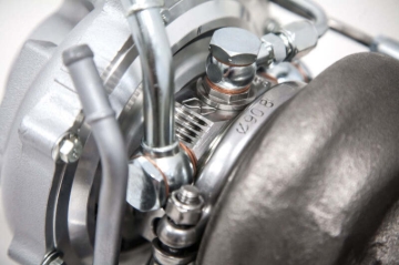 Picture of Forced Performance 2015+ Subaru WRX FA20 Blu BB Turbo 58mm CH10CM Turbine Hsg External WG w/Oil Line