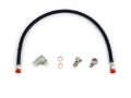 Picture of Forced Performance 1g DSM Stainless Steel Braided Oil Supply Line