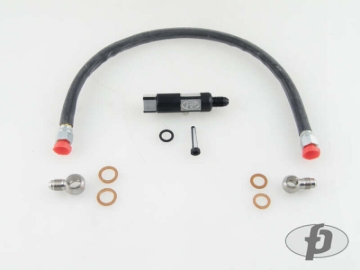 Picture of Forced Performance Mitsubishi Evo X Oil Supply Line w/Inline Filter Journal Bearing