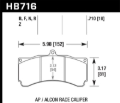 Picture of Hawk HPS Brake Pads w/ 0.710 Thickness - AP Racing Alcon