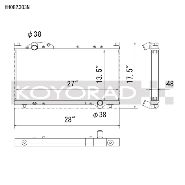 Picture of Koyo 91-05 Acura NSX Competition Spec All-Aluminum Radiator