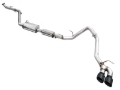 Picture of AWE Tuning Exhaust for 4th Gen Toyota Tacoma Dual Diamond Black Tips