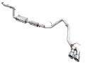 Picture of AWE Tuning Exhaust for 4th Gen Toyota Tacoma Dual Chrome Silver Tips