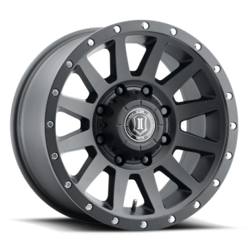 Picture of ICON Compression HD 18x9 8x165.1 12mm Offset 5.5in BS - Satin Black Wheel
