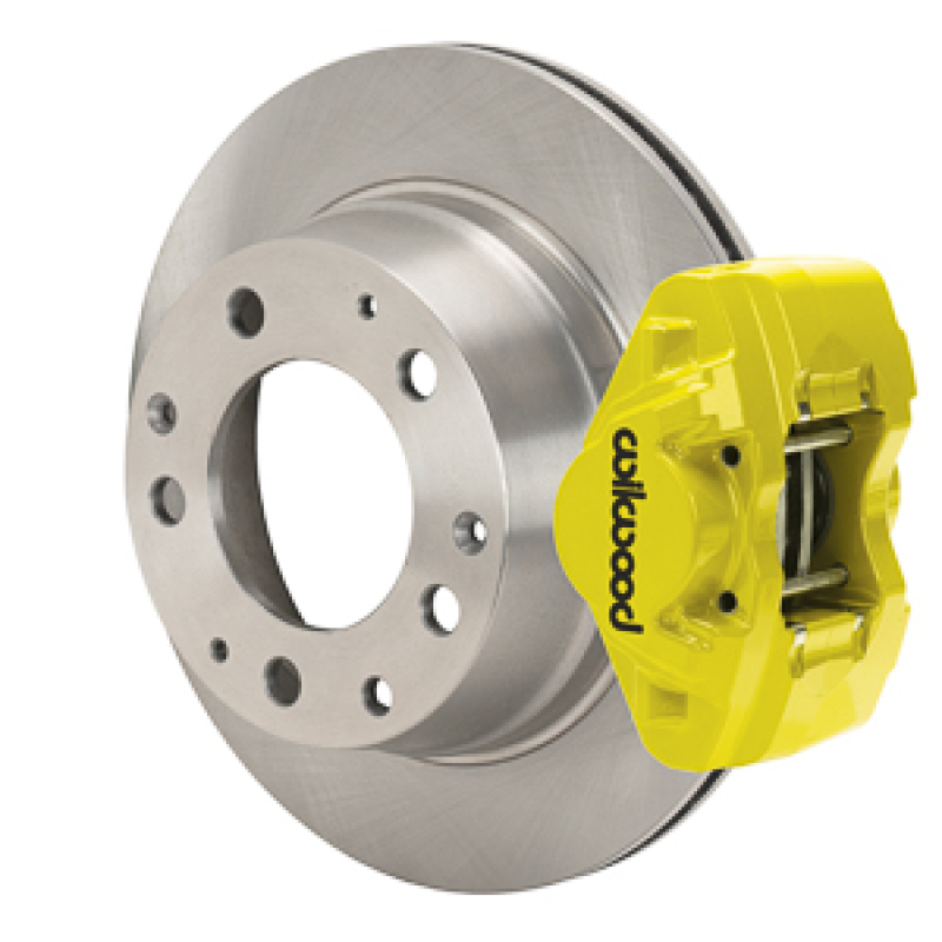 Picture of Wilwood 69-83 Porsche 911 D31 11.42in. Rear Brake Kit w/ Flex Lines - Yellow