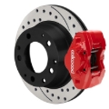 Picture of Wilwood 84-89 Porsche 911 D31 11.42in. Rear Brake Kit w/ Flex Lines - Drilled Rotors (Red)