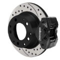 Picture of Wilwood 84-89 Porsche 911 D31 11.42in. Rear Brake Kit w/ Flex Lines - Drilled Rotors (Black)