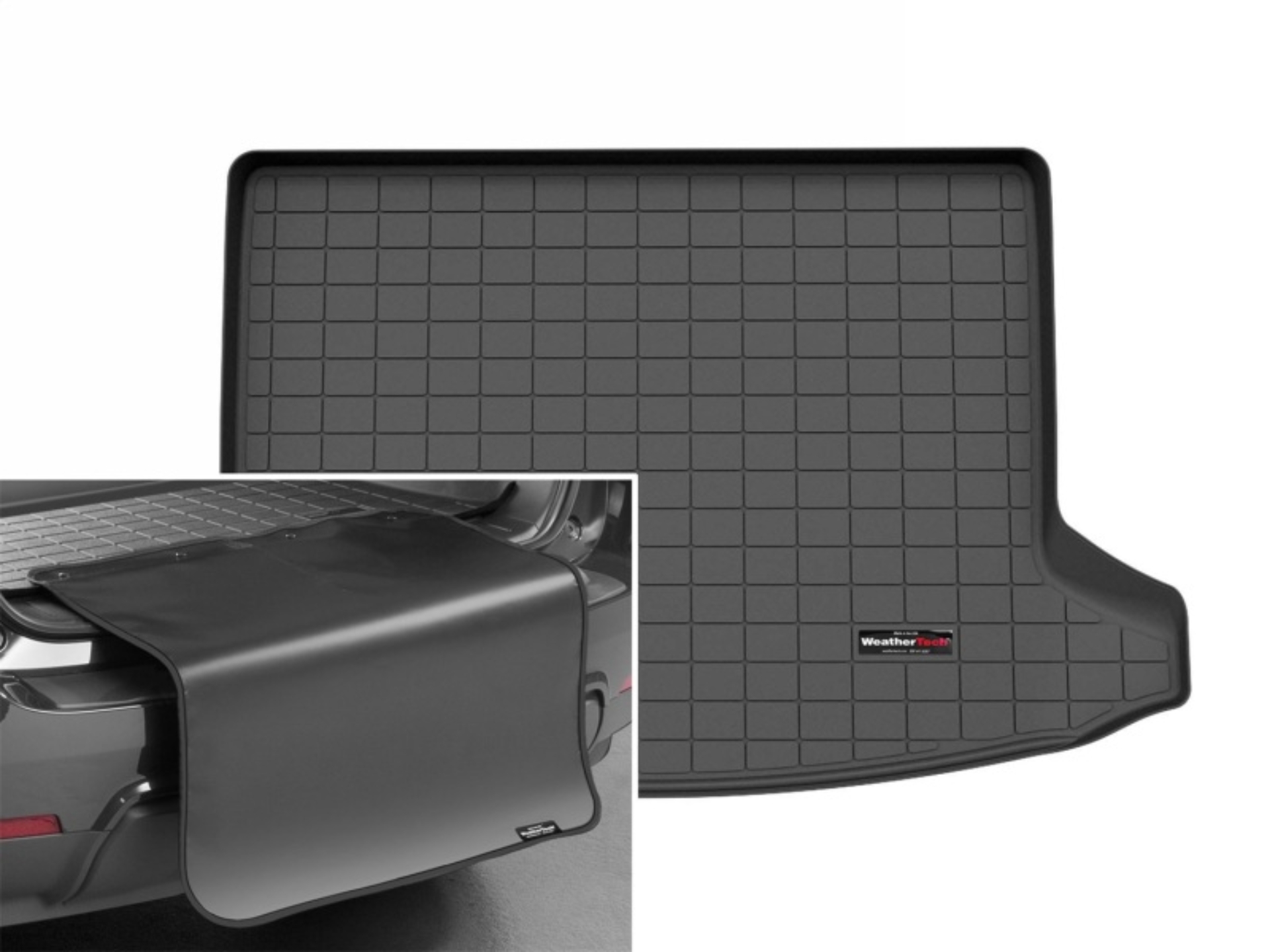 Picture of WeatherTech 2024 Chevrolet Blazer EV / Honda Prologue Cargo Liner w/Bumper Protector - Black
