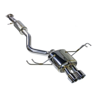 Picture of REMARK 24+ Toyota GR Corolla Dual Center Exit w/ Resonator Stainless Steel Cat-Back Exhaust