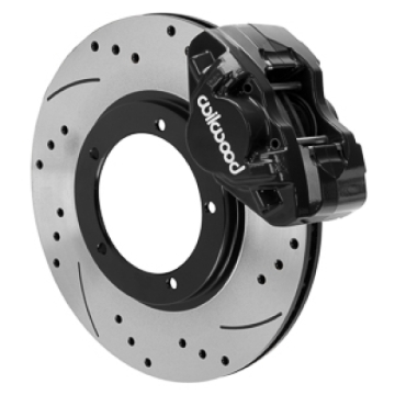 Picture of Wilwood 69-74 Porsche 911 D31 11.10in. Front Brake Kit w/ Flex Lines - Drilled Rotors (Black)