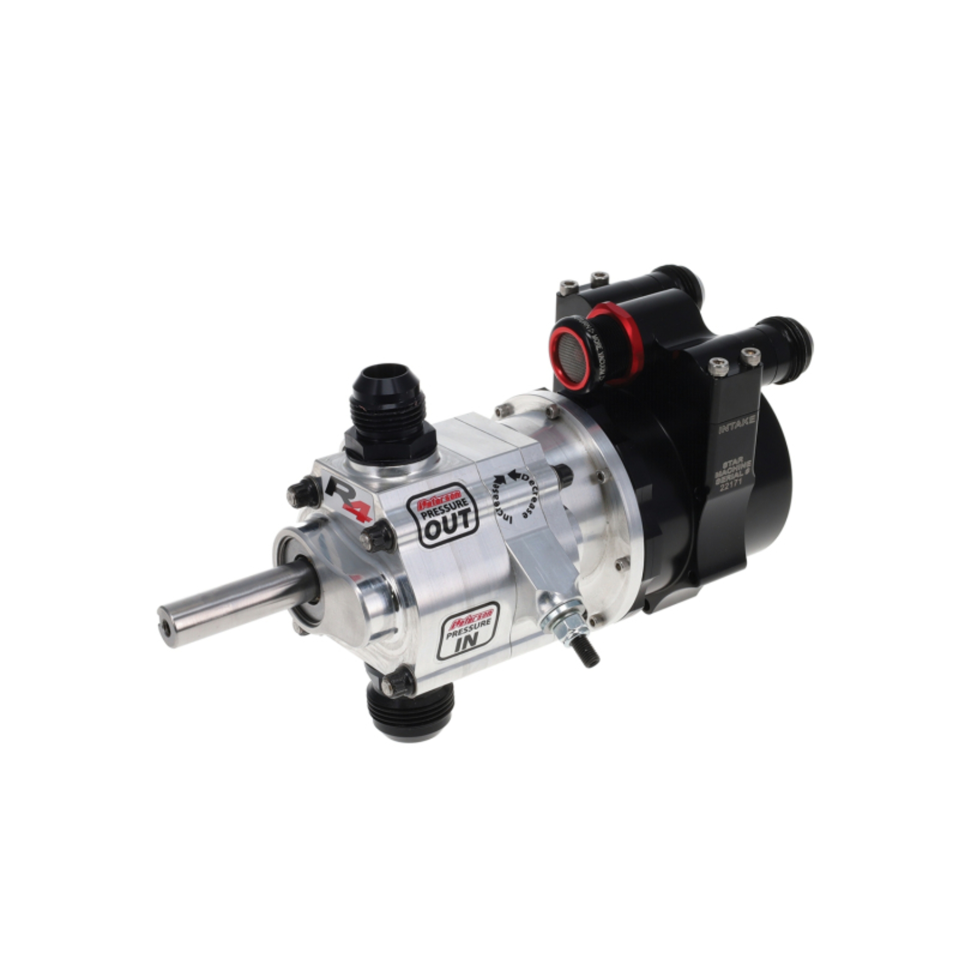 Picture of Peterson Fluid Systems R4 1-Stage Oil Pump - Left Side Mount - Rear Drive w/ Vac