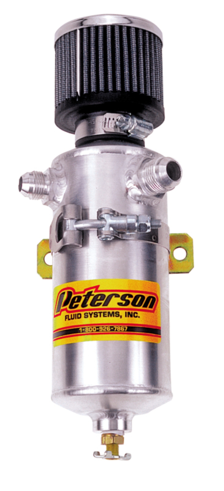 Picture of Peterson Fluid Systems Breather Can -12AN & -8AN In w/ Filter