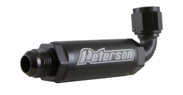 Picture of Peterson Fluid Systems Scavenge Filter -8AN 90 Degree