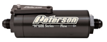 Picture of Peterson Fluid Systems Fuel Filter -8AN 45 Micron Ball Valve