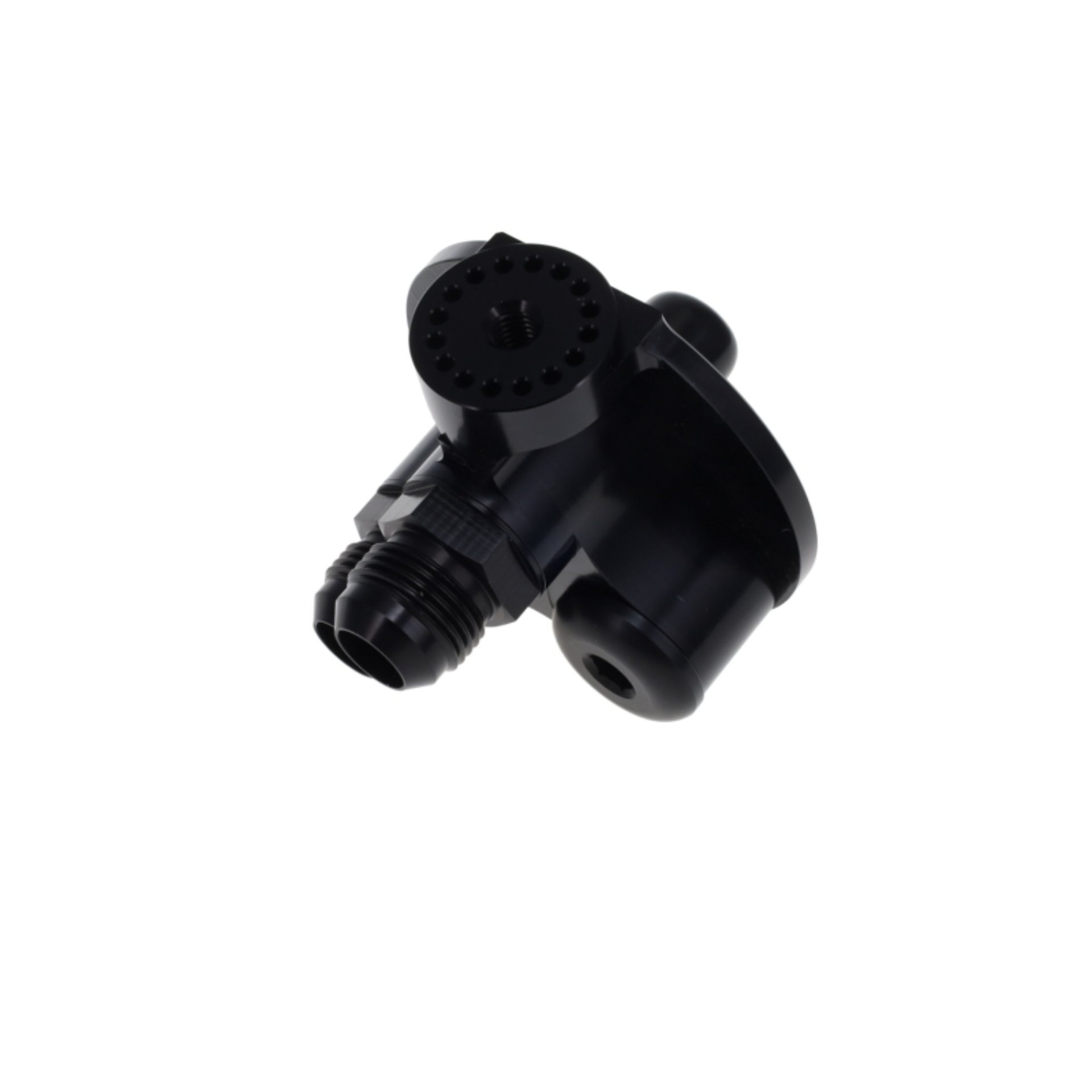 Picture of Peterson Fluid Systems Remote Filter Mount 3/4 -16AN Thread -12AN Fittings - Ford Style