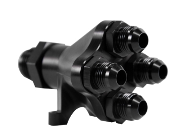 Picture of Peterson Fluid Systems Manifold 5-Way 8 AN x 4 AN x 4 AN x 4 AN x 4 AN