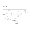 Picture of Peterson Fluid Systems Chevrolet Small Block Mount Blade - Left Side
