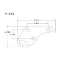 Picture of Peterson Fluid Systems Chevrolet Small Block Mount Blade - Left Side Mount PVMT LM