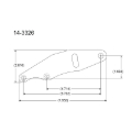 Picture of Peterson Fluid Systems Chevrolet Big Block Mount Blade - Left Side Mount Drag