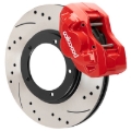 Picture of Wilwood 84-89 Porsche 911 D45 11.10in. Front Brake Kit w/ Flex Lines - Drilled Rotors (Red)
