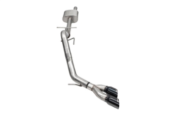 Picture of Corsa 2024-2025 Ford Ranger 3in Cat-Back Exhaust 4in Black PVD Pro-Series Slash Cut Twin Tip