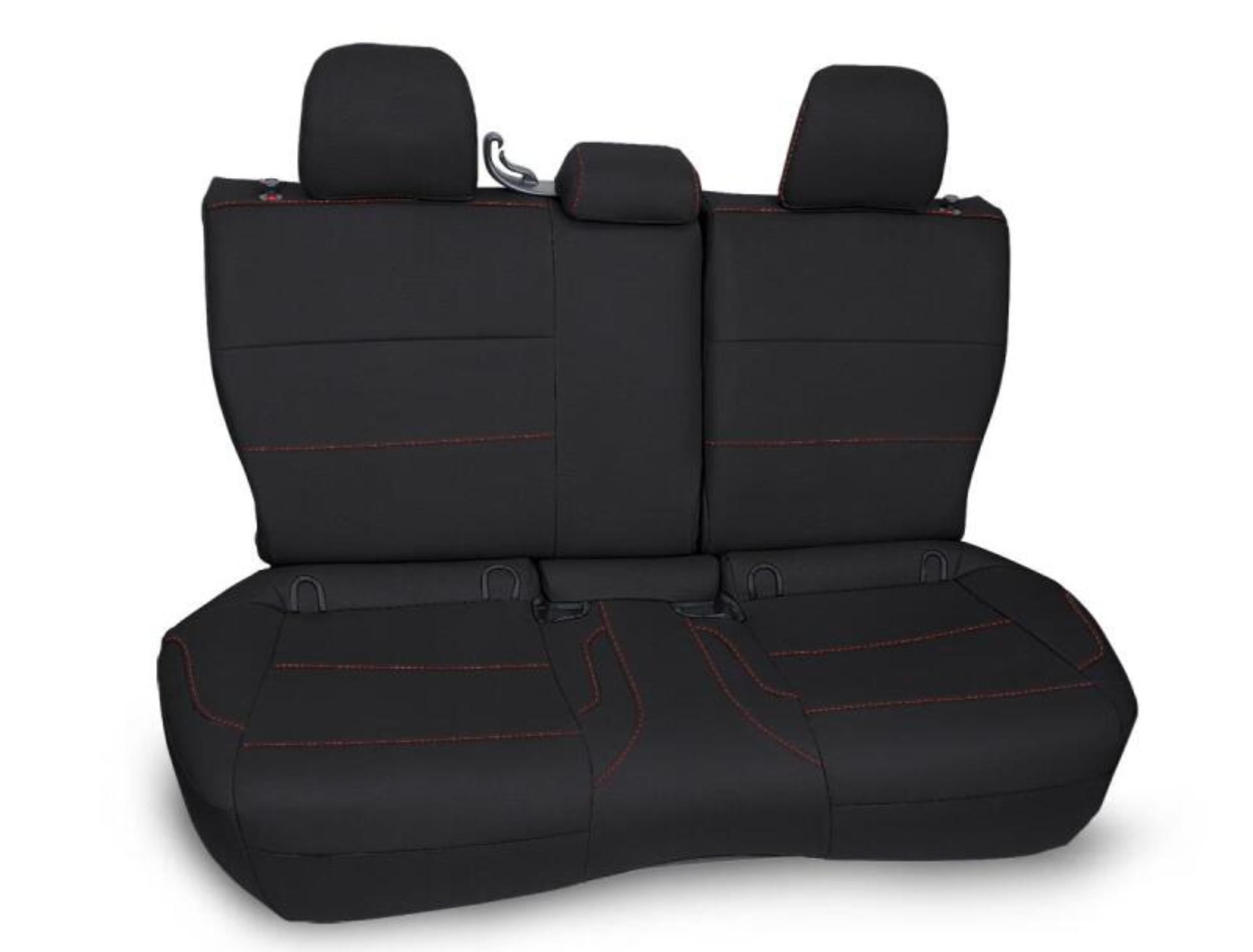 Picture of PRP 2013-2017 Subaru Crosstrek Rear Bench Seat Cover - Black w/ Orange Stitch